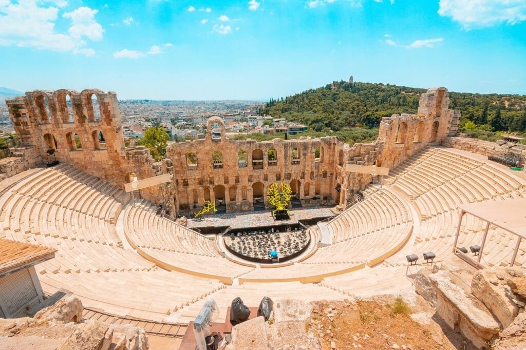 greek, theater, greece