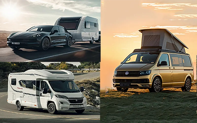 collage auto camping, caravan, obytny prives