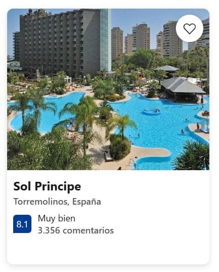 sol principe ficha del hotel