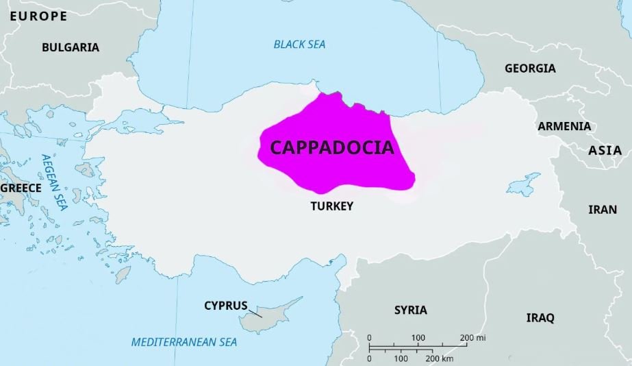 Kappadokie / Turecko, Tipy pro české cestovatele 7 CAPPADOCIA MAP