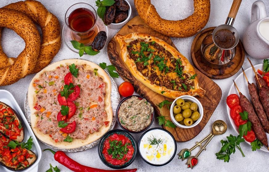 Kappadokie / Turecko, Tipy pro české cestovatele 6 table with turkish food