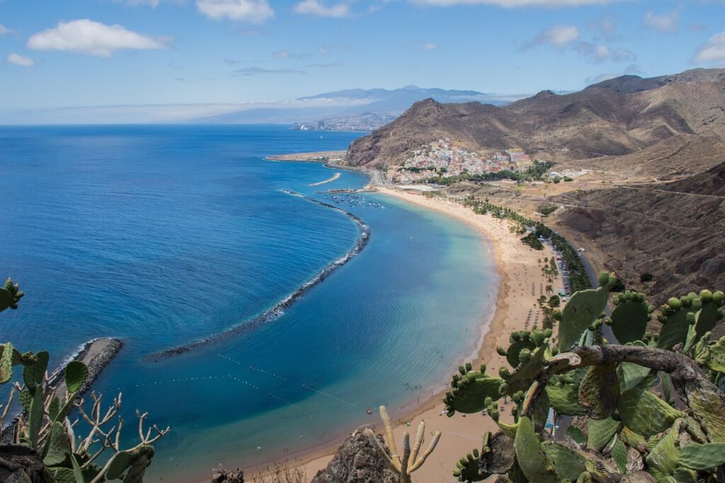 sta cruz de tenerife, beach, landscape, sea, holiday, costa, nature