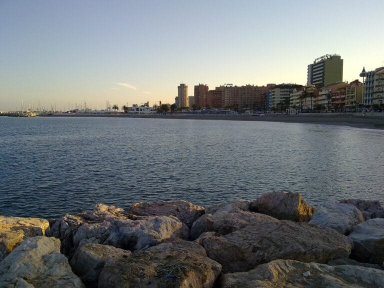 stone, port, fuengirola