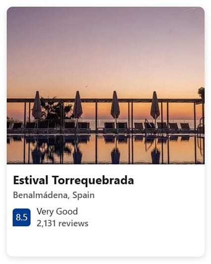 pool and seaview hotel estival torrequebrada
