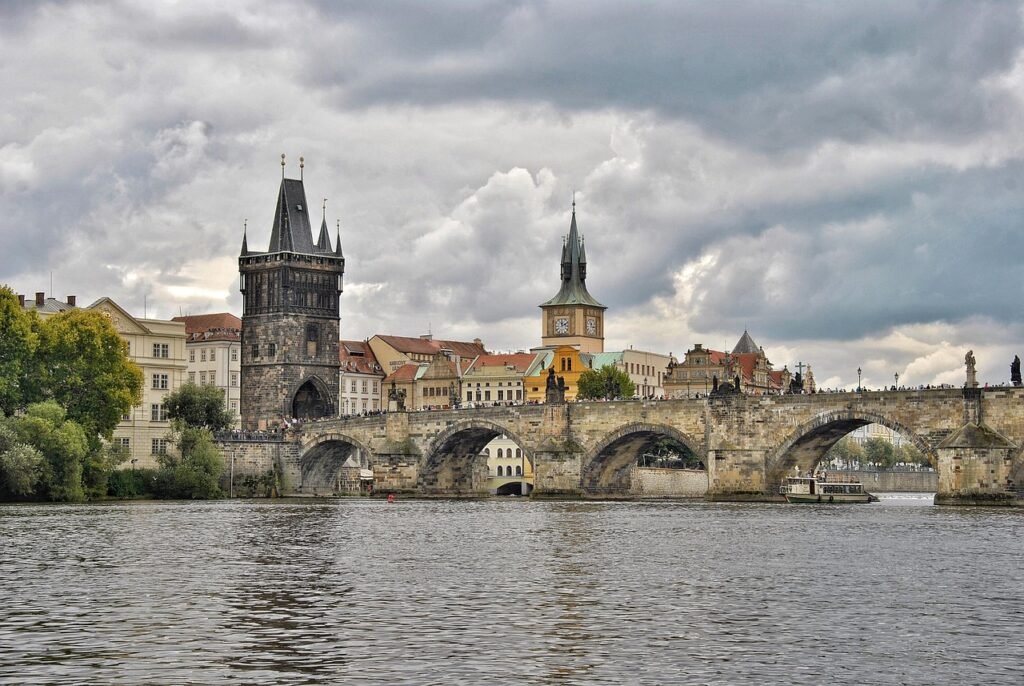 charles bridge, prague, czech republic, historic bridge, bridge, towers, stoneworks, cityscape, old city, buildings, old buildings, facades, masonry, architecture, historical, tourism, historic center, moldova, river, prague, prague, prague, prague, prague