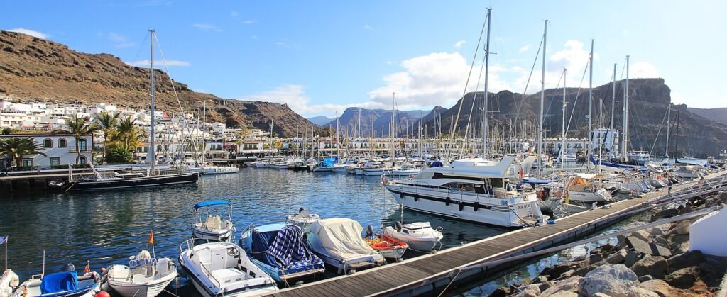 puerto de mogan, port, ships, nature, boat, gran canaria, jetty, yachts, spain, summer, vacations