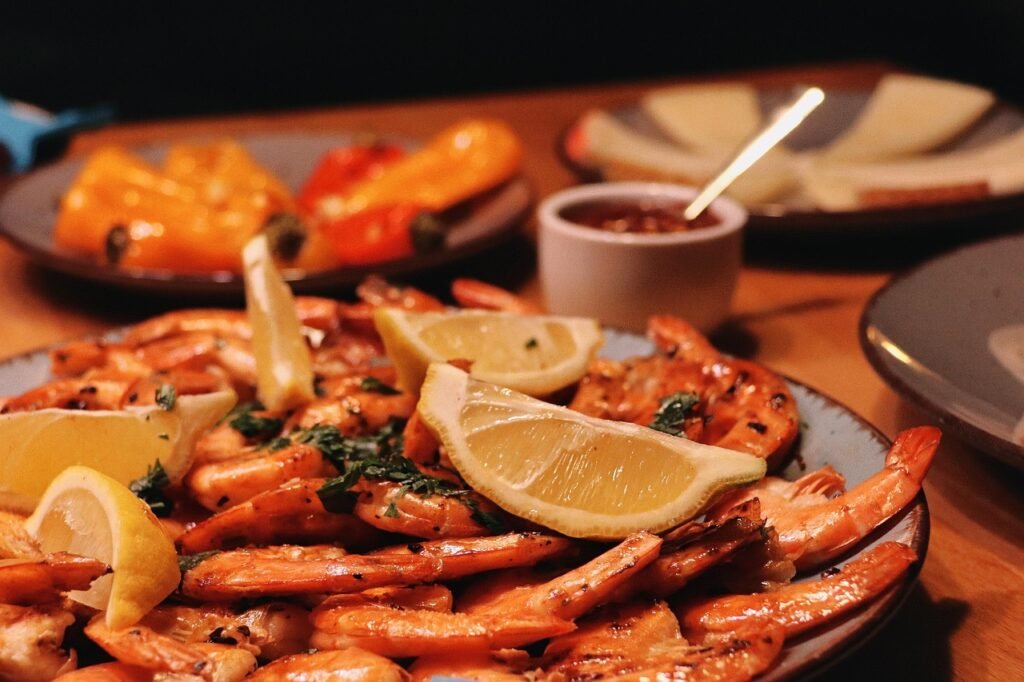 seafood, dish, shrimp, food, lemon, shrimp, shrimp, shrimp, shrimp, shrimp