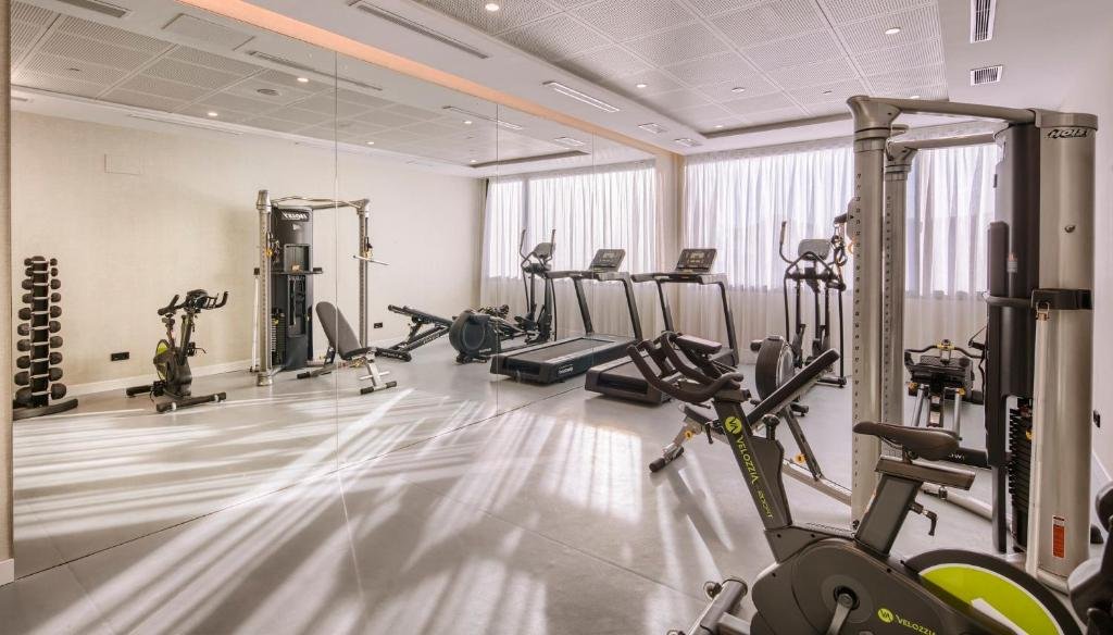 gimnasio en hotel Sercotel Rosaleda