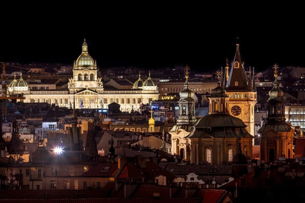 foto prague, night - Czechy