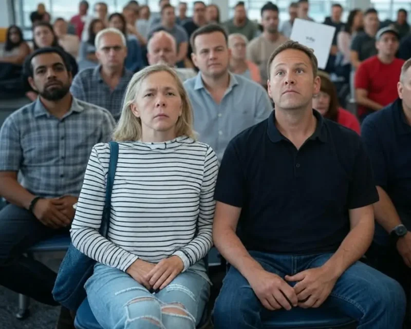 gente esperando vuelo