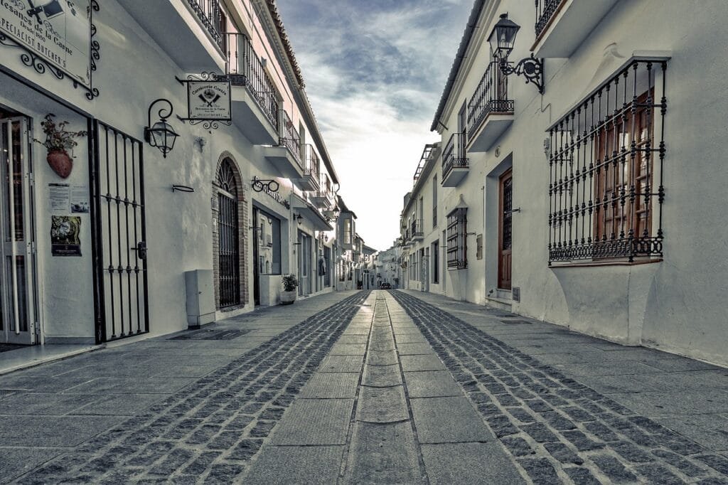 street, panorama, mijas