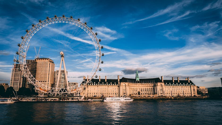 Londra | Top Destinazioni e Consigli di Viaggio 2 Stunning London cityscape featuring the London Eye ferris wheel by the River Thames.